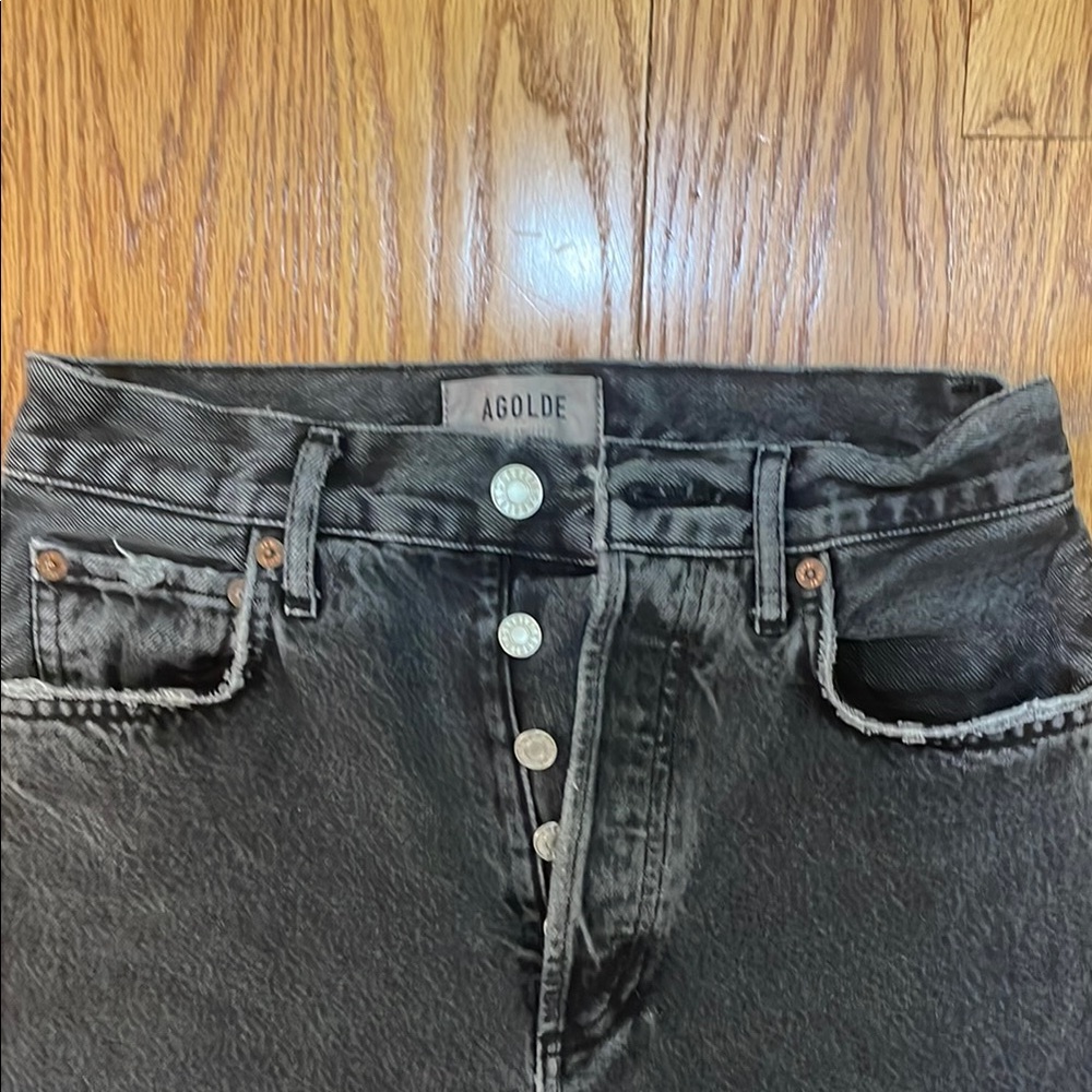 Agolde Black High Rise Jeans Vintage Look